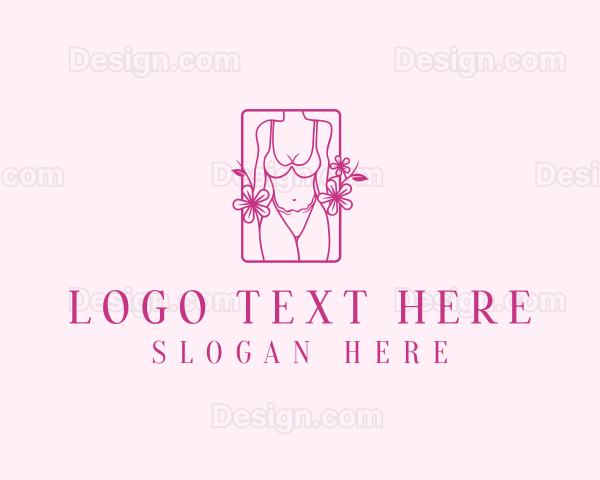 Woman Bikini Lingerie Logo