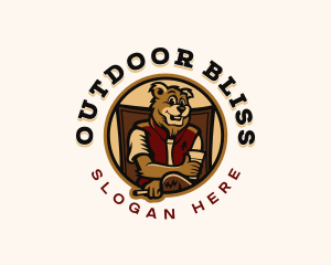 Bear Outdoor Camper logo design