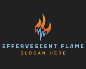 Ice Thermal Flame logo design