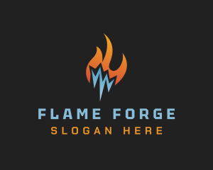 Ice Thermal Flame logo design