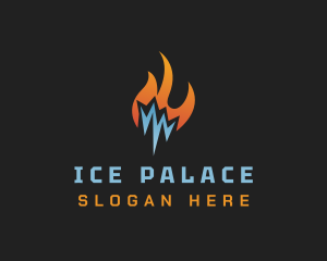 Ice Thermal Flame logo design