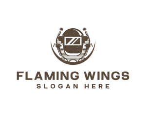 Welding Mask Blowtorch logo design