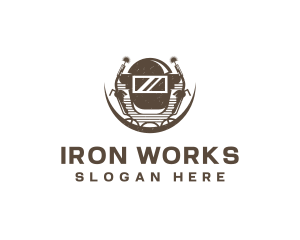 Welding Mask Blowtorch logo design