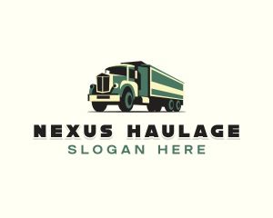 Haulage Transport Truck logo design