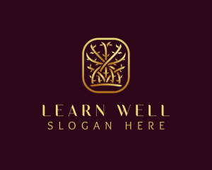 Luxury Wellness Tree logo design