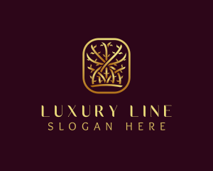 Luxury Wellness Tree logo design