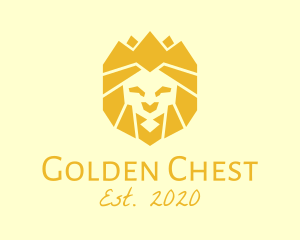 Golden Wild Lion logo design