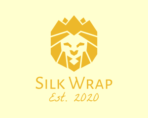 Golden Wild Lion logo design