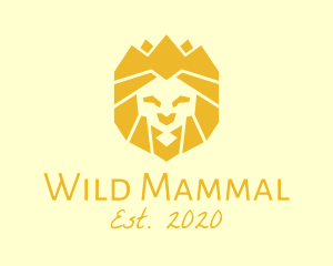 Golden Wild Lion logo design