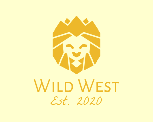 Golden Wild Lion logo design