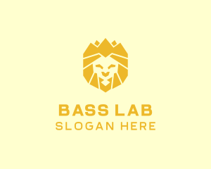 Golden Wild Lion logo design