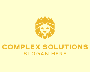 Golden Wild Lion logo design