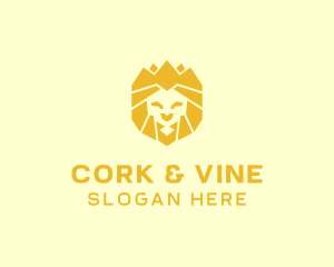 Golden Wild Lion logo design