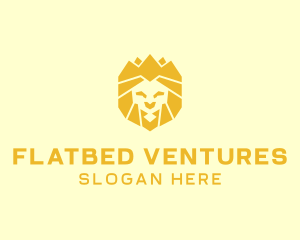 Golden Wild Lion logo design