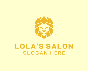 Golden Wild Lion logo design