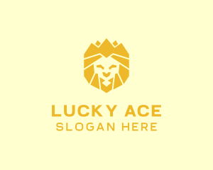 Golden Wild Lion logo design