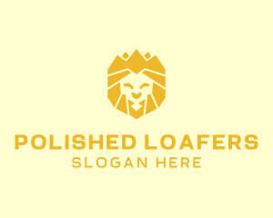 Golden Wild Lion logo design