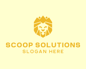 Golden Wild Lion logo design