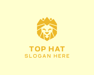 Golden Wild Lion logo design