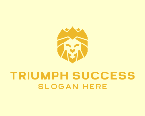 Golden Wild Lion logo design