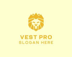 Golden Wild Lion logo design