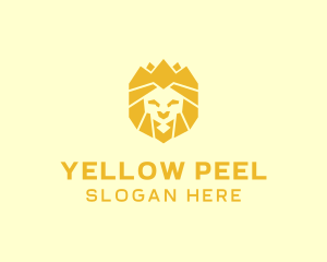 Golden Wild Lion logo design