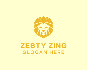 Golden Wild Lion logo design