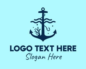 Blue Sea Anchor  Logo