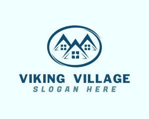 Village Houses Realty logo design