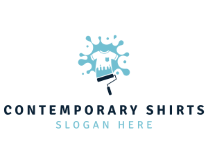 Paint Roller T-shirt  logo design