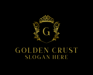 Golden Regal Crown logo design