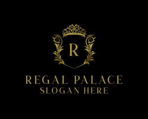 Golden Regal Crown logo design