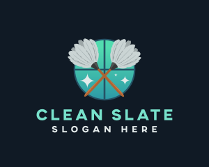 Feather Duster Cleaning logo design