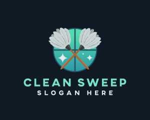 Feather Duster Cleaning logo design