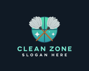 Feather Duster Cleaning logo design