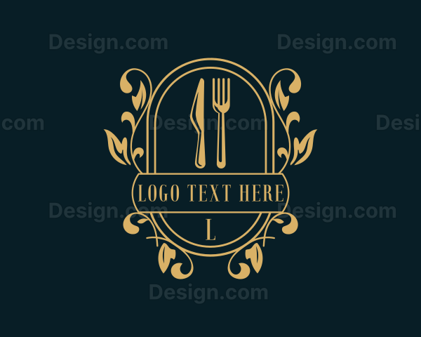 Restaurant Kitchen Gourmet Logo