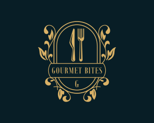 Restaurant Kitchen Gourmet logo design