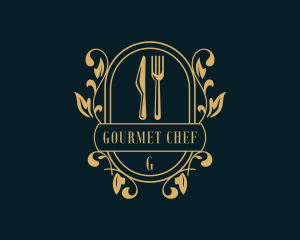Restaurant Kitchen Gourmet logo design