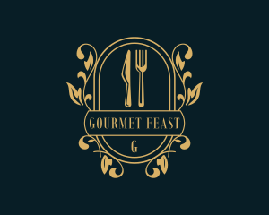 Restaurant Kitchen Gourmet logo design