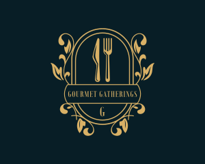 Restaurant Kitchen Gourmet logo design