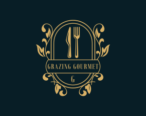 Restaurant Kitchen Gourmet logo design