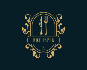 Restaurant Kitchen Gourmet logo design