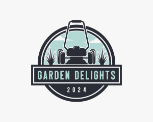 Gardener Grass Cutting logo design