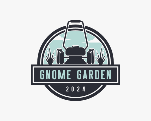 Gardener Grass Cutting logo design