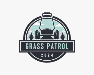 Gardener Grass Cutting logo