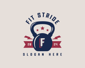 Kettlebell Fitness Gym logo design