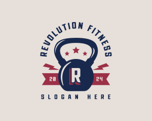 Kettlebell Fitness Gym logo design