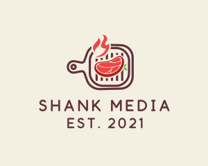 Steak Grill Pan  logo design