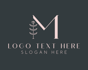 Floral Boutique Letter M logo