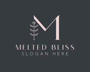 Floral Boutique Letter M logo design